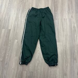 Vintage Croft & Barrow Sport Windbreaker Track Pants Medium Green MSU Spartans
